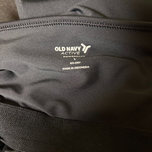 Old Navy Active Powersoft Go Dry Athletic Dress Women L Black Lined Tenniscore - Picture 3 of 3